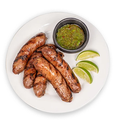 Tajacol frozen Colombian chorizo – ready-to-cook product for foodservice and retail.